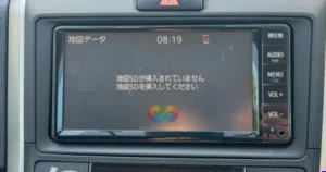NSLN-W68 Map SD Card: The Ultimate Permanent Fix 1 Toyota radio displaying the NSLN-W68 map SD card error screen