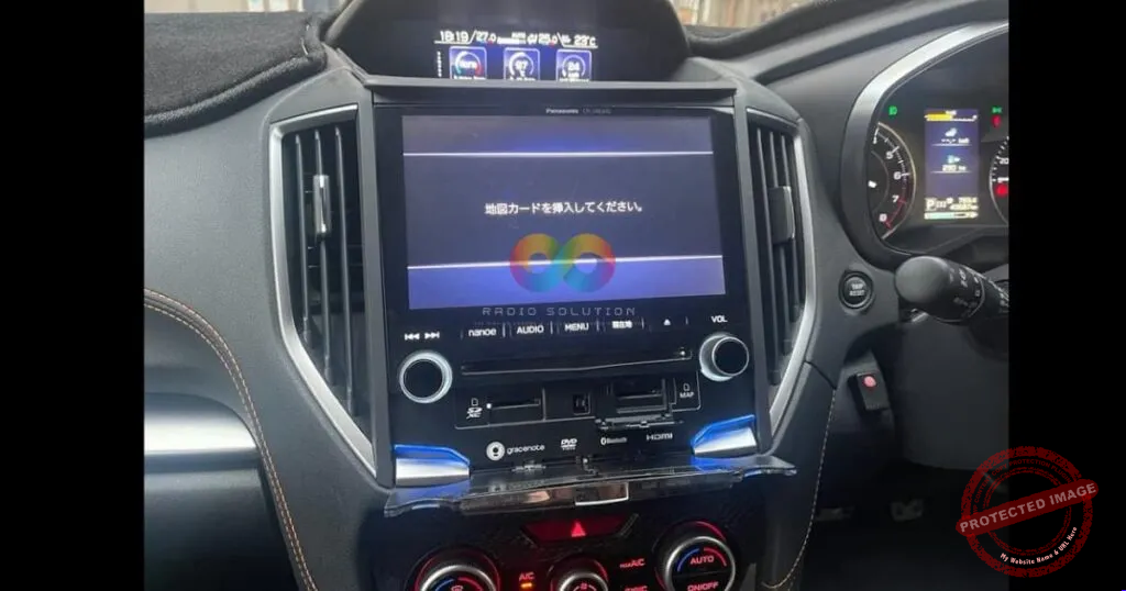 Subaru stereo showing the Panasonic CN-LR830D SD card error solution