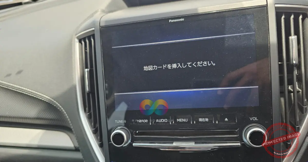 panasonic-cn-lr840d-sd-card-error-solution-in-kenya Subaru radio displaying the Panasonic CN-LR840D SD card error solution in Kenya